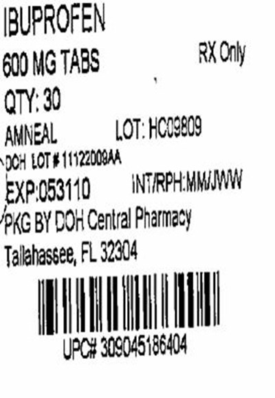 Label Image 600 mg (Ibuprofen 600mg (amneal))